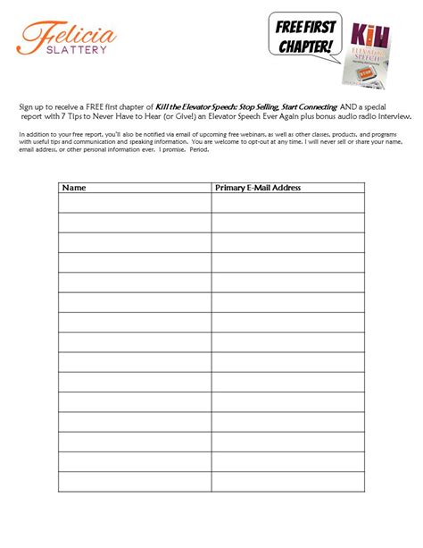 Flu Shot Sign Up Sheet Template Master Template