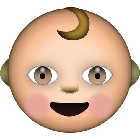 Download White Baby Emoji Emoji Island