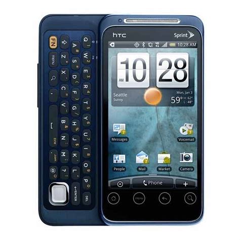 New Htc Evo Shift 4g Sprint Android Phone Blue Cheap