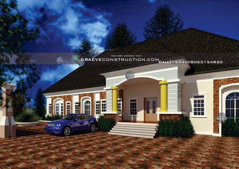 Bedroom Bungalow House Plans In Nigeria Bungalow Bedroom Nigeria