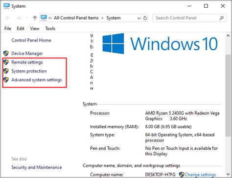 5 Feasible Methods To Open System Properties Windows 10 Minitool
