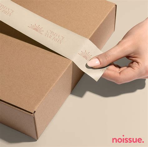 Custom Made Noissue Tapes For Packaging Using Minimalist Colors In