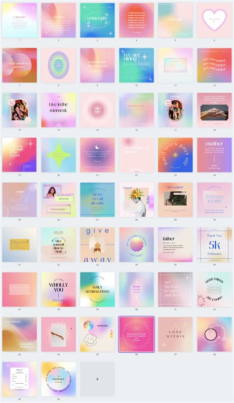 Gradient Instagram Feed Canva Masterbundles