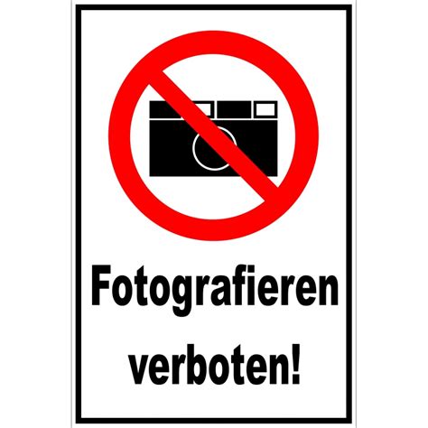 Betreten verboten schilder zum ausdrucken (word & pdf). Schild "Fotografieren verboten"