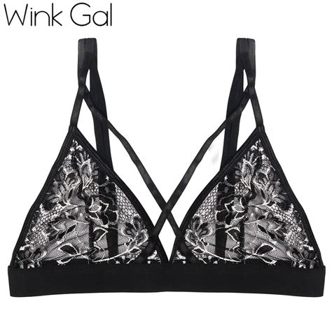 Wink Gal 2018 Embroidery Lace Women Sexy Bralette Floral Female Bra