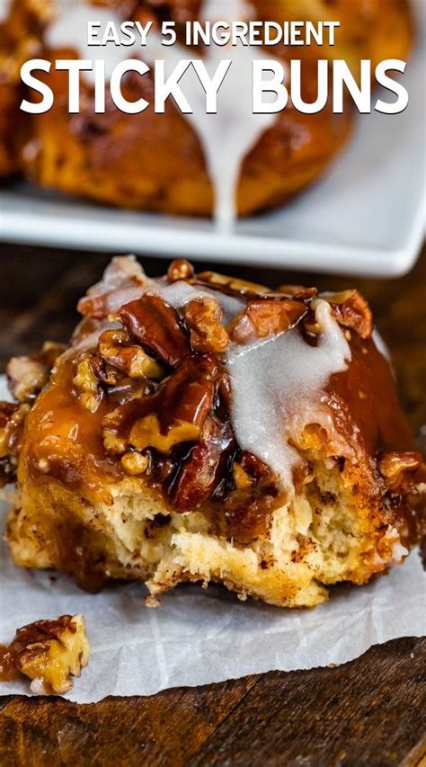 Easy Sticky Buns Recipe 5 Ingredients Crazy For Crust