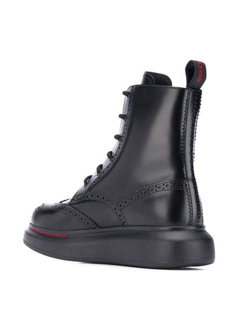 Alexander Mcqueen Lace Up Ankle Boots Farfetch Lace Up