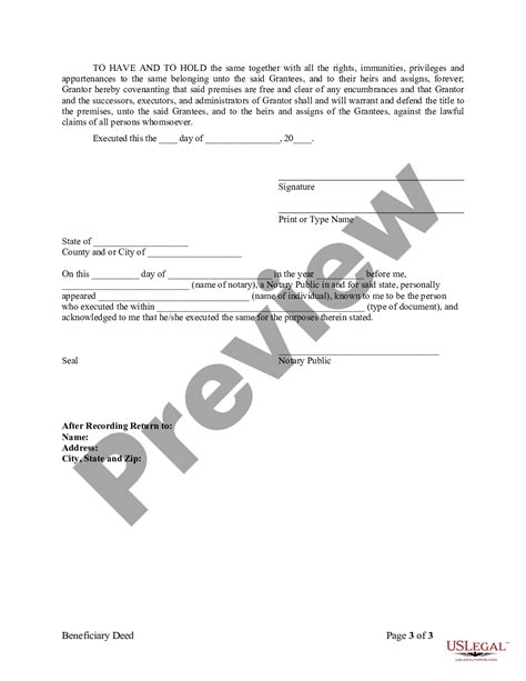 Missouri Beneficiary Deed With Mortgage Us Legal Forms