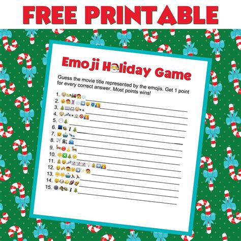 Free Printable Emoji Game Mom Resource