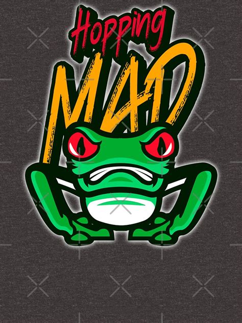 Angry Frog Hopping Mad Glowing Colorful Design T Shirt By Urtops
