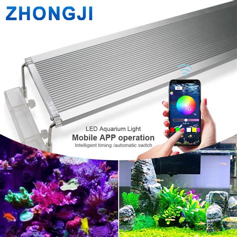 Zhongji Marine Aquarium Light Bracket Rgb Led Lamp For Aquarium Led
