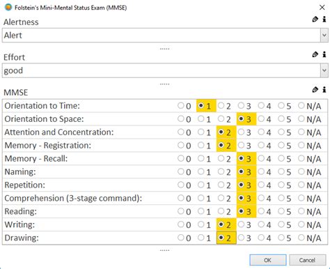 Folsteins Mini Mental Status Exam Mmse Phraseexpander Help Center