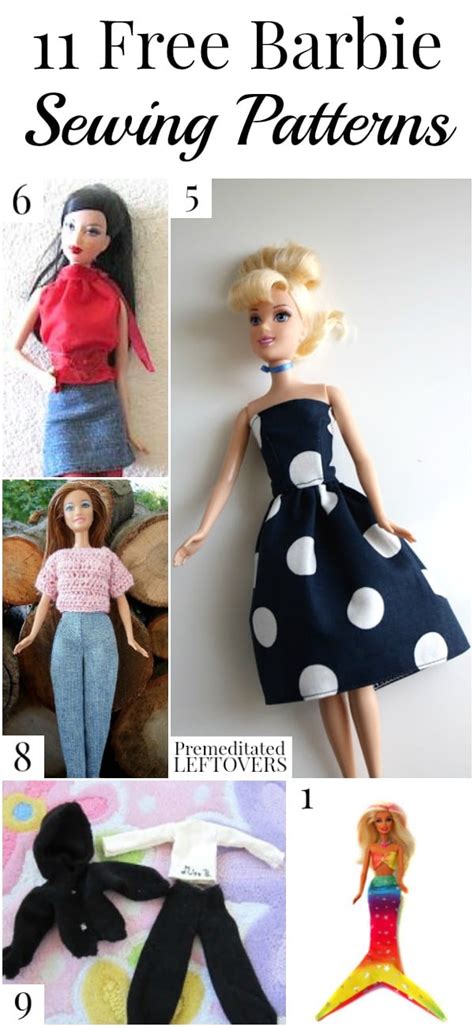 10 Free Barbie Sewing Patterns