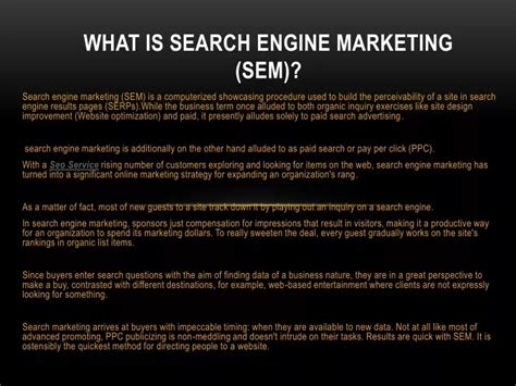 Ppt What Is Search Engine Marketing Sem Powerpoint Presentation