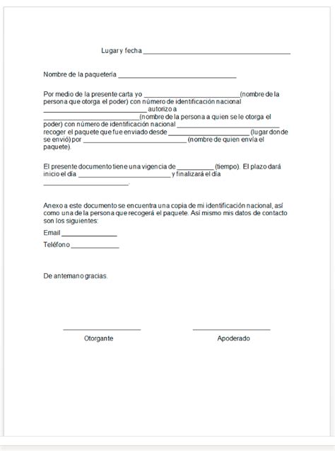 Carta Poder Simple Que Es Y Que Debe Contener Formato De Ejemplo Images