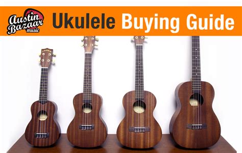 Ukulele Buying Guide Different Ukulele Sizes Austin Bazaar Music