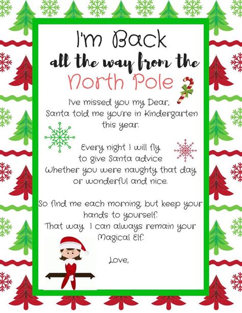 Free Elf On The Shelf Welcome Letter Template