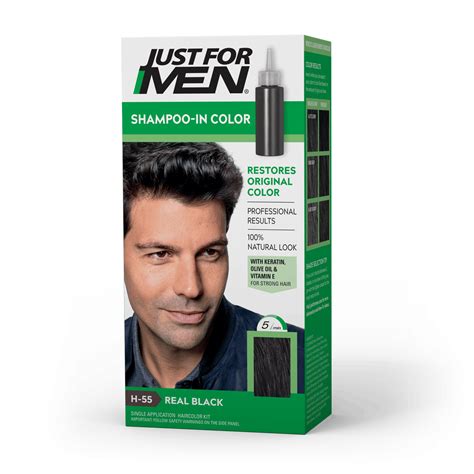 Just For Men Shampoo In Hair Color Black H 55 Barber Supplies