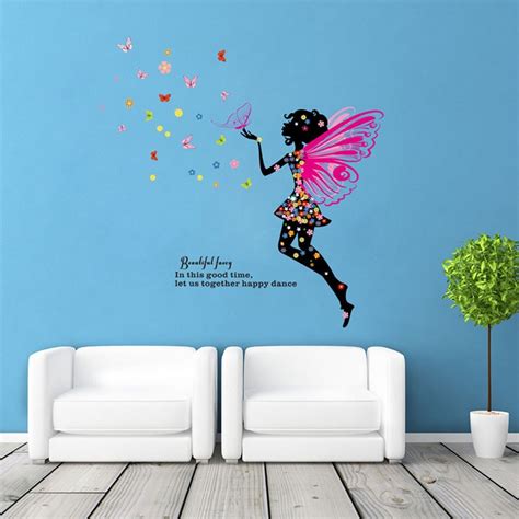 Buy Butterfly Flower Fairy Wall Sticker