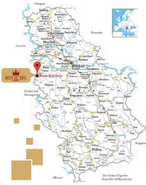 Karta Srbije Reke I Jezera