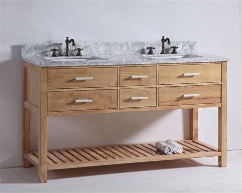 Add a rustic touch to a modern bathroom with a vanity made of reclaimed wood or with a distressed finish. The 60" Aquila Double Sink Vanity is one of our newest ...