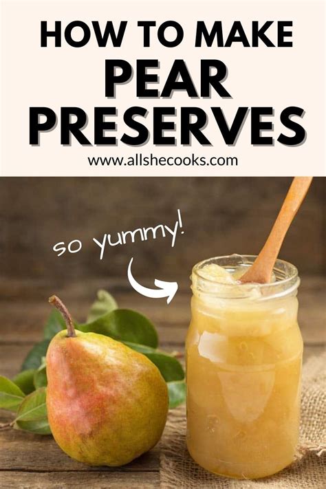 how to make pear preserves in 2023 pear preserves pear recipes pear jelly recipes