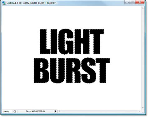 Colorful Light Burst Text In Photoshop