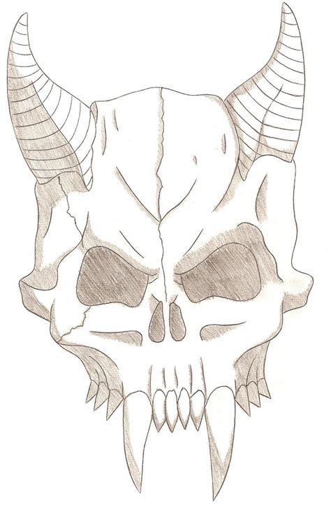 Demon Skull By Dustrucshin On Deviantart