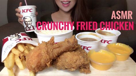 Asmr Kfc Fried Chicken Fries Crunchy Eating Sounds No Talking