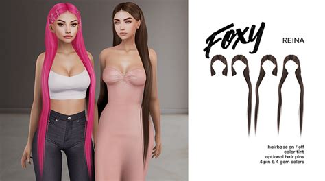 Second Life Marketplace Foxy Reina Hair Grayscale