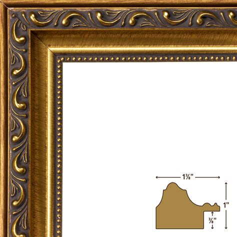 95341013 Craig Frames 10x13 Inch Vintage Ornate Gold Picture Frame