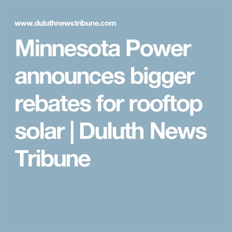 Minnesota Power Rebates