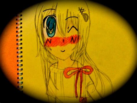Happy Anime Girl By Waterflybug On Deviantart