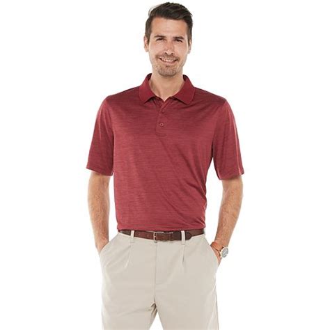 Mens Croft And Barrow Fitted Textured Performance Polo
