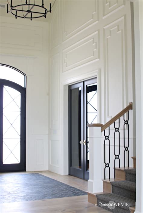 White Interior With Dark Doors Remington Avenue