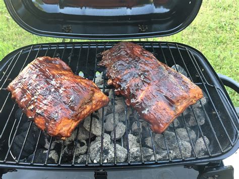 Brush ribs with half of barbecue sauce. How to make Perfect BBQ Ribs on a Charcoal Grill Recipe ...