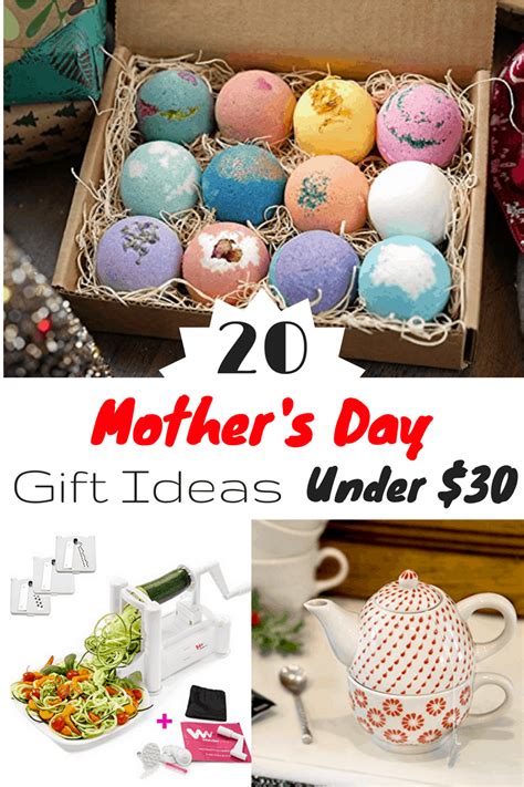 These gift ideas and tips cover all three, and range from unique and creative to practical and helpful. Top 20 Mother's Day Gift Ideas Under $30 - Slick Housewives