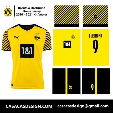 Camiseta Borussia Dortmund 2021 2022 Vector