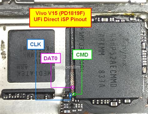 Vivo V Pro Pd F Isp Emmc Pinout Test Point Reboot To Edl Mode Images