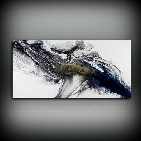 Black And White Wall Art T Abstract Painting Print Canvas Large Art Abstract Art Modern T