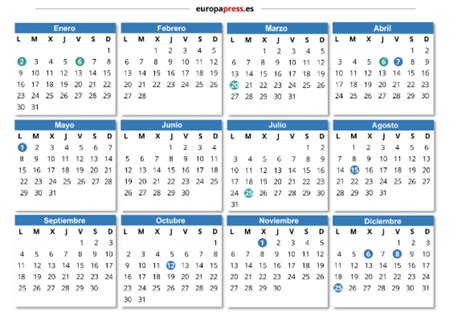 Calendario Laboral De 2023 9 Festivos Nacionales 4 Autonómicos Y 2
