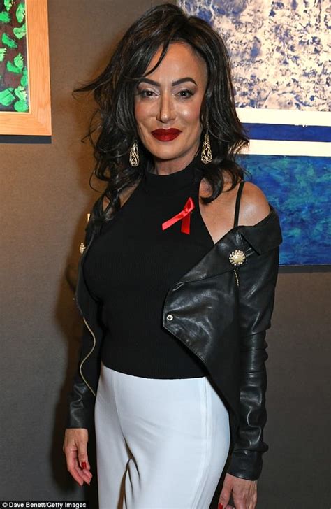 nancy dell olio 56 shows off a very smooth complexion at hiv charity auction