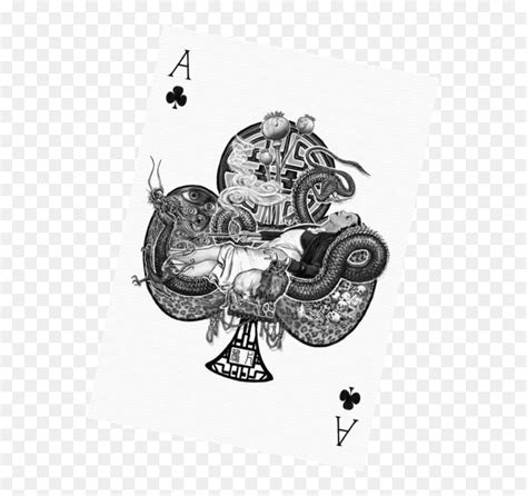 Playing Card Ace Illustration Hd Png Download 575x730 Png Dlfpt