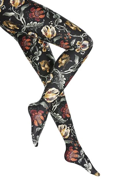 i1wte wolford jungle floral print tights in 2020 floral prints wolford printed tights