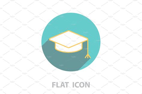 Graduation Hat Cap Line Art Icon Masterbundles