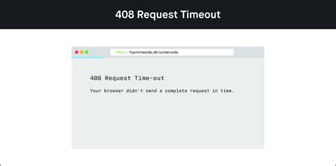 408 Request Timeout Henrik Bondtofte