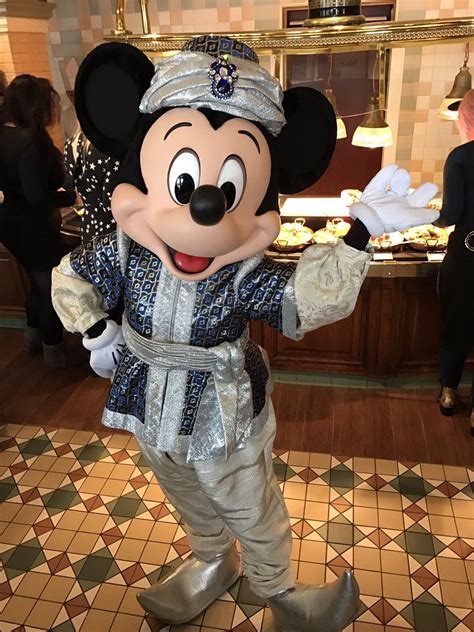 Mickey Mouse At The Oriental Brunch In The Inventions Restaurant In The