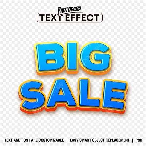 Text Effect Psd Hd Transparent Big Sale Text Effects 100 Editable
