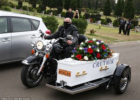 Bikie Rebels Enforcer Micky Ruthless Davey Is Laid To Rest In A