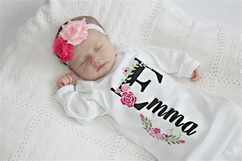 Newborn Girl Take Home Outfit Personalized Baby Girl Clothes